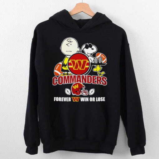 Official Washington Commanders forever win or lose Snoopy shirt