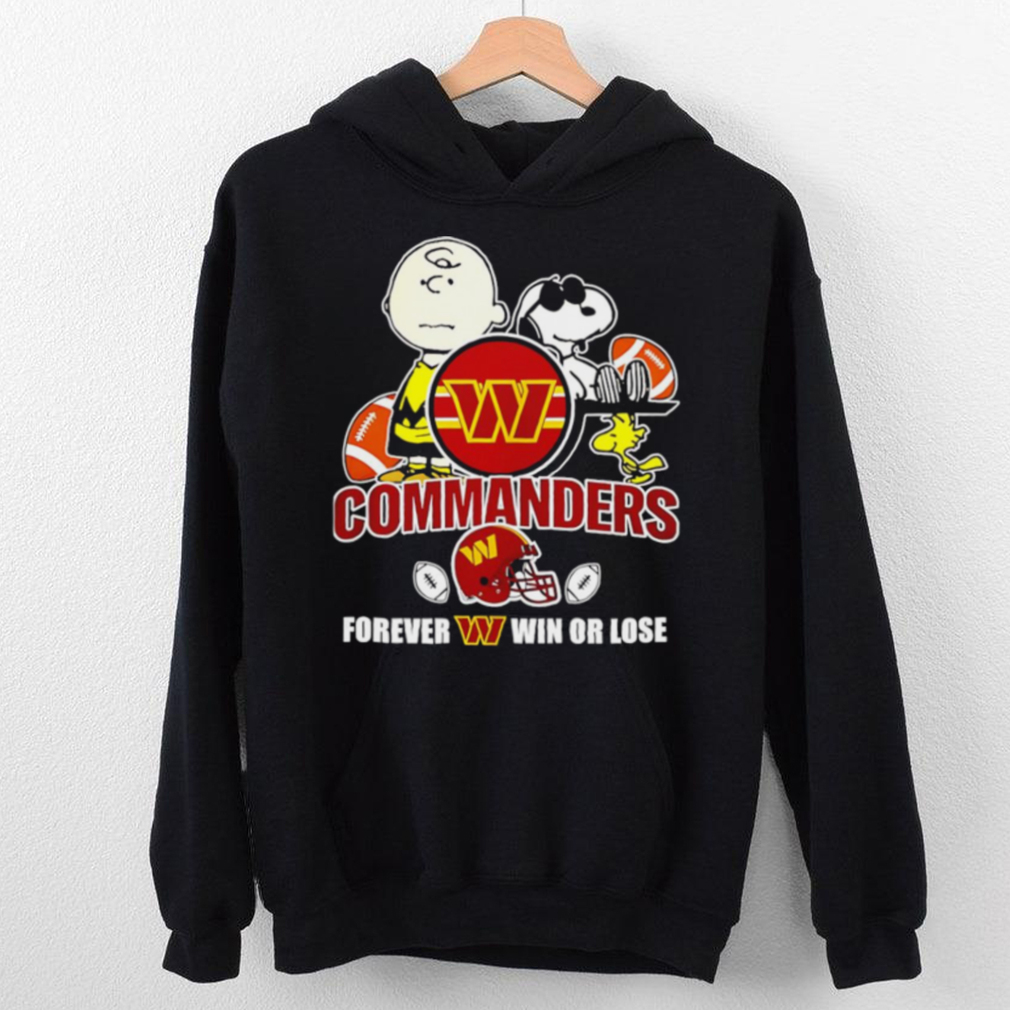 Official Washington Commanders forever win or lose Snoopy shirt Official Washington Commanders forever win or lose Snoopy shirt