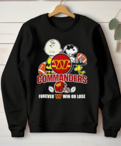 Official Washington Commanders forever win or lose Snoopy shirt