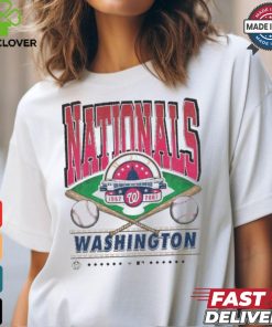 Official Washington Nationals White Straight Shot 47 Franklin Fashion Shirt