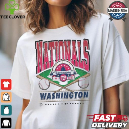 Official Washington Nationals White Straight Shot 47 Franklin Fashion Shirt