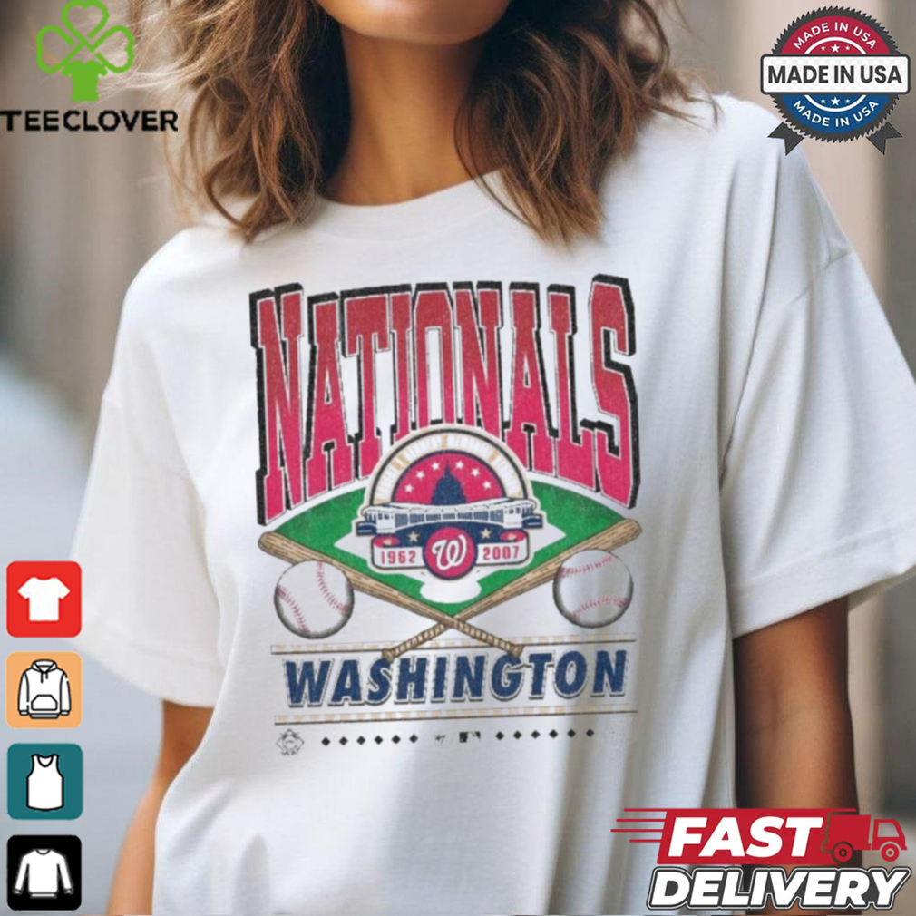 Official Washington Nationals White Straight Shot 47 Franklin Fashion Shirt Official Washington Nationals White Straight Shot 47 Franklin Fashion Shirt