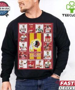 Official Washington Redskin Legends Players Blanket Shirt