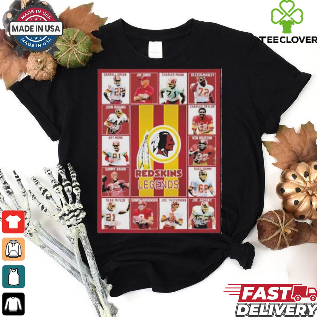 Official Washington Redskin Legends Players Blanket Shirt Official Washington Redskin Legends Players Blanket Shirt