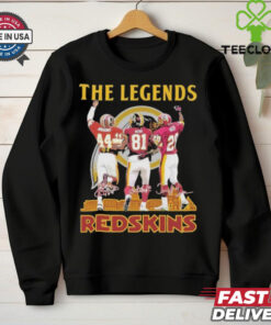 Official Washington Redskins Football The Legends Of Team History T Shirt