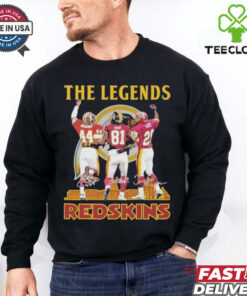 Official Washington Redskins Football The Legends Of Team History T Shirt