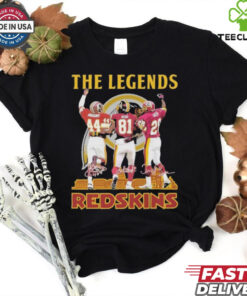 Official Washington Redskins Football The Legends Of Team History T Shirt