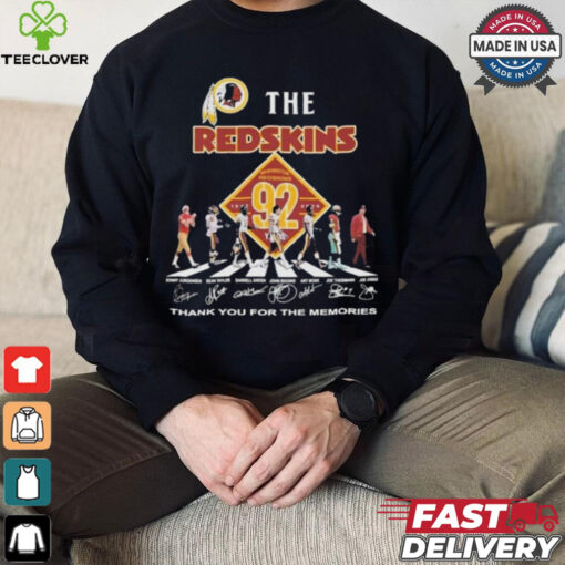 Official Washington Redskins Thank You For The Memories Of 92 Years 1932 2024 T Shirt