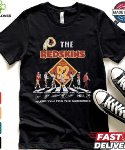 Official Washington Redskins Thank You For The Memories Of 92 Years 1932 2024 T Shirt