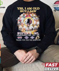 Official Washington Redskins Yes I Am Old But I Saw Redskins In Super Bowl T Shirt