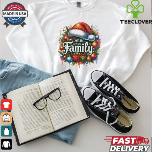 Official We Are Family Christmas 2024 Sublimation Santa Hat Christmas Crew Shirt