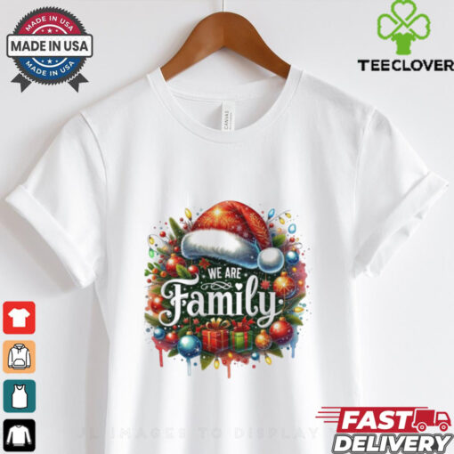 Official We Are Family Christmas 2024 Sublimation Santa Hat Christmas Crew Shirt