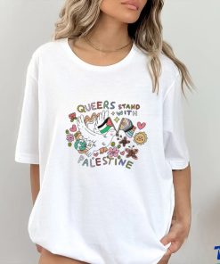 Official We Are Print Social Store Queers Stand With Palestine Shirt