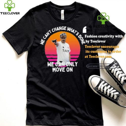 Official We Can’t Change What’s Done We Can Only Move On Turkish Shooter Vintage Retro Olympic Paris 2024 t shirt