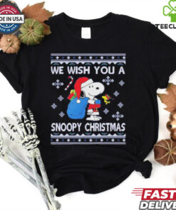 Official We Wish You A Snoopy Christmas Ugly Christmas Shirt