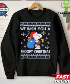 Official We Wish You A Snoopy Christmas Ugly Christmas Shirt