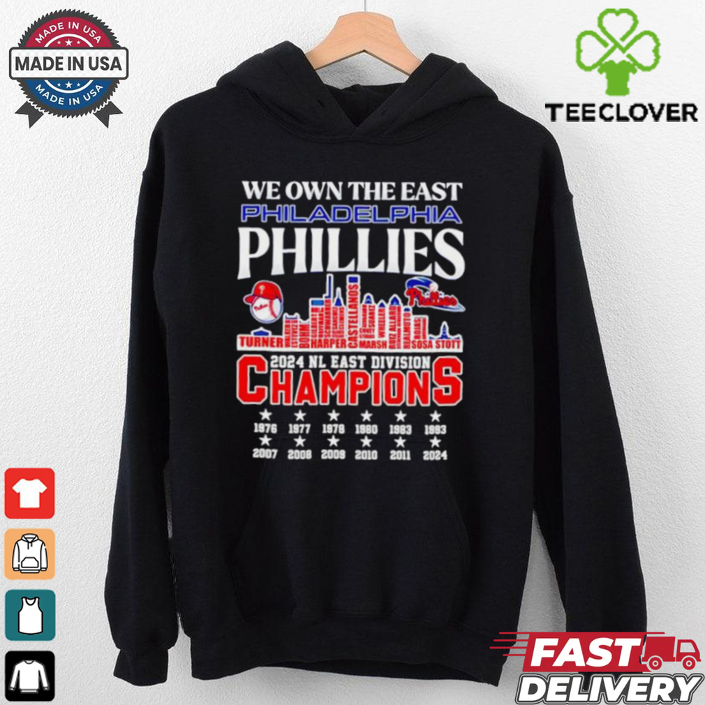 Official We own the east Philadelphia Phillies name skyline 2024 shirt Official We own the east Philadelphia Phillies name skyline 2024 shirt