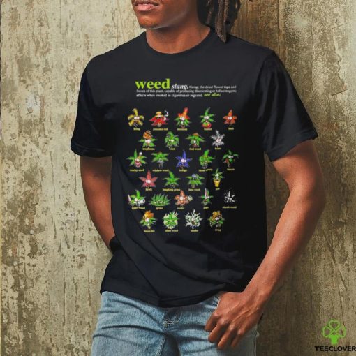 Official Weed Slang Definition Various Species T Shirt