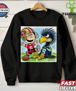 Official Week 11 Doodle Charlie Brown San Francisco 49ers vs Seattle Seahawks NFL Poster t shirt