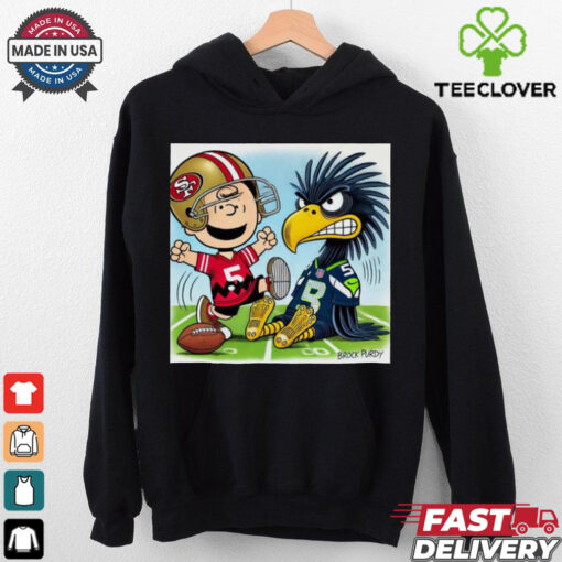 Official Week 11 Doodle Charlie Brown San Francisco 49ers vs Seattle Seahawks NFL Poster t shirt