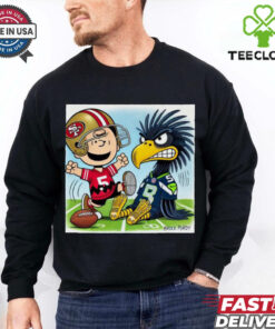 Official Week 11 Doodle Charlie Brown San Francisco 49ers vs Seattle Seahawks NFL Poster t shirt 2 Official Week 11 Doodle Charlie Brown San Francisco 49ers vs Seattle Seahawks NFL Poster t shirt