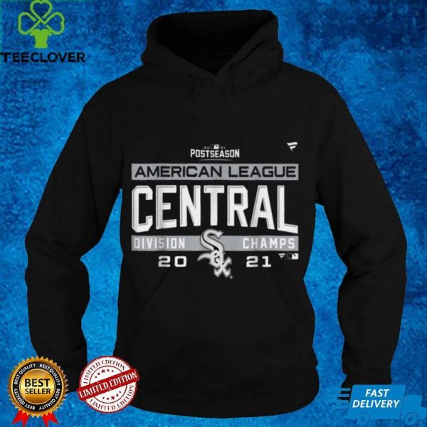 Official White Chicago Sox 2021 AL Central Champions T Shirt T Shirt