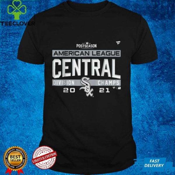 Official White Chicago Sox 2021 AL Central Champions T Shirt T Shirt