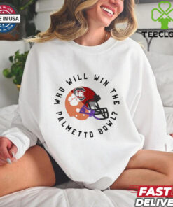 Official Who Will Win The Palmetto Bowl South Carolina Gamecocks vs. Clemson Tigers 2024 t shirt