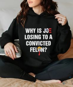 Official Why Is Joe Losing To A Convicted Felon Shirt