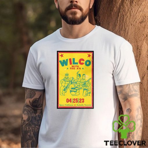 Official Wilco Nashville TN, Ryman Auditorium April 25 2023 Poster shirt