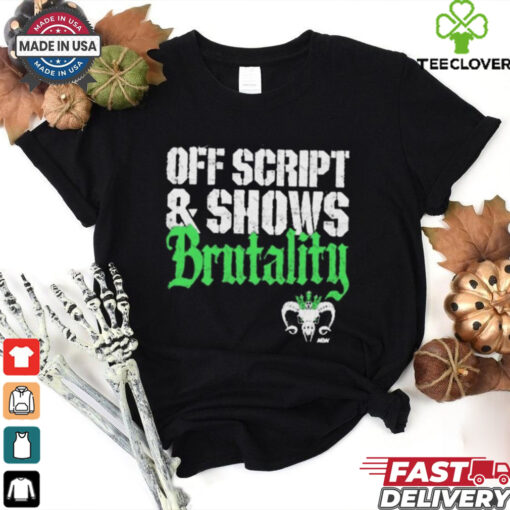 Official Will Ospreay – Off Script And Shows Brutality Vintage AEW 2024 t shirt