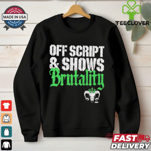 Official Will Ospreay – Off Script And Shows Brutality Vintage AEW 2024 t shirt