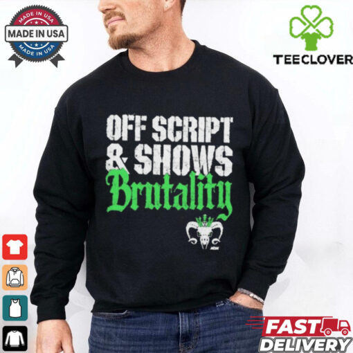 Official Will Ospreay – Off Script And Shows Brutality Vintage AEW 2024 t shirt