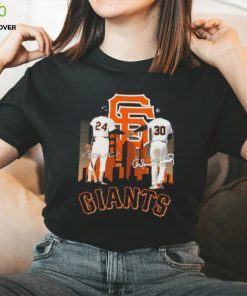 Official Willie Mays And Orlando Cepeda San Francisco Giants Signatures Shirt