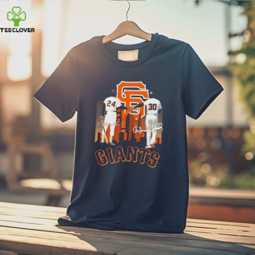 Official Willie Mays And Orlando Cepeda San Francisco Giants Signatures Shirt