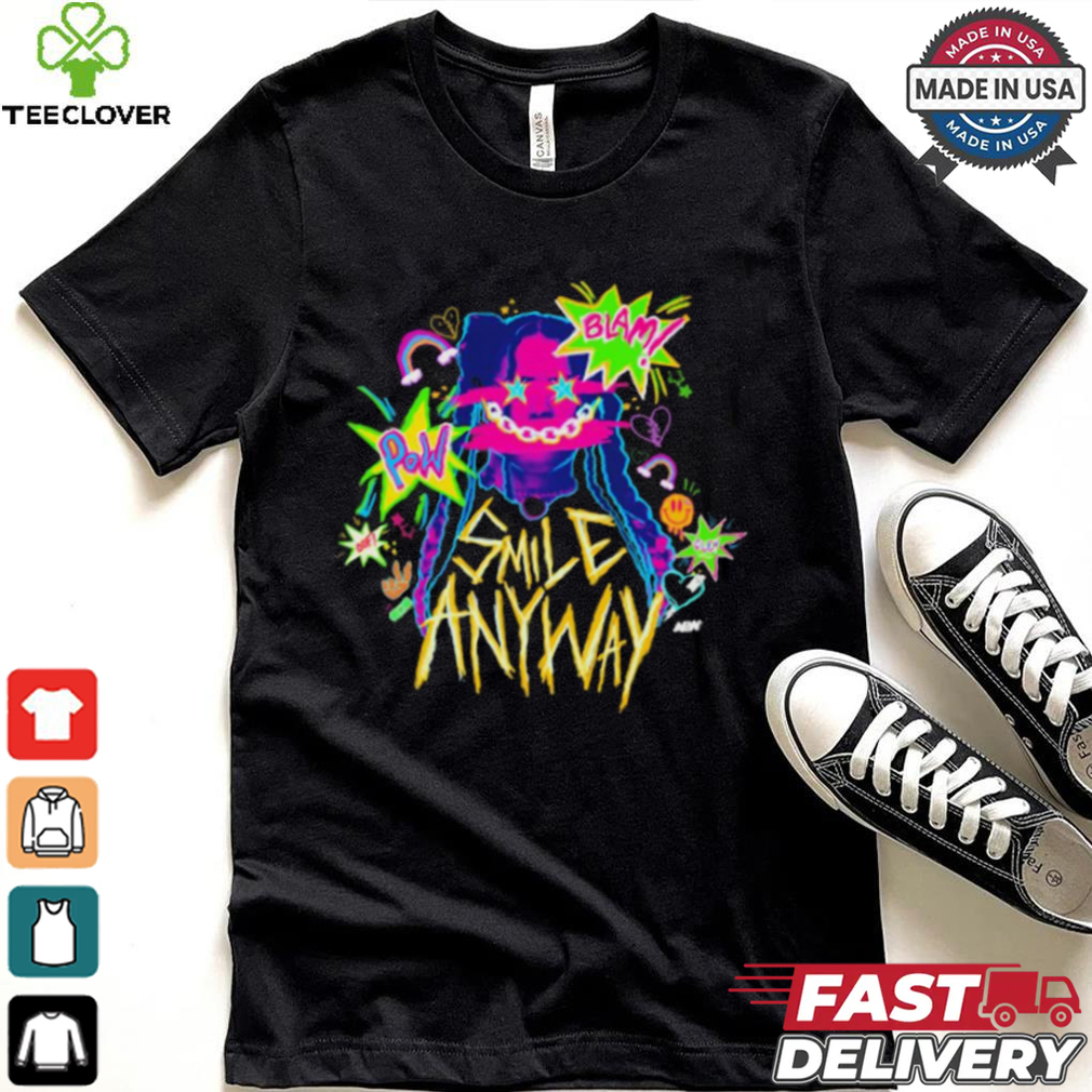 Official Willow Nightingale – Smile Anyways Pow Blam AEW t shirt Official Willow Nightingale – Smile Anyways Pow Blam AEW t shirt