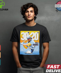 Official Willy Adames Milwaukee Brewers 30 HR 20 Sb Shirt