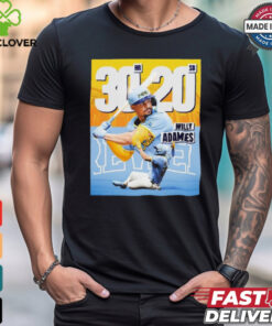 Official Willy Adames Milwaukee Brewers 30 HR 20 Sb Shirt