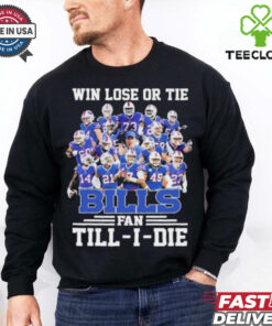 Official Win Lose Or Tide Buffalo Bills Fan Till I Die 2024 Christmas shirt