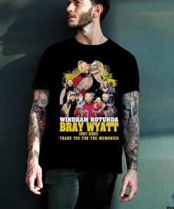 Official Windham Rotunda Bray Wyatt 1987 2023 Thank You for the memories signature shirt