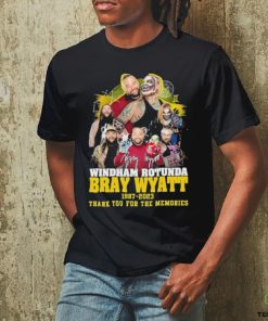 Official Windham Rotunda Bray Wyatt 1987 2023 Thank You for the memories signature shirt