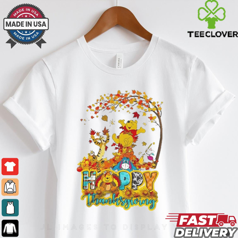 Official Winnie The Pooh Celebrating Thanksgiving Day With Friends 2024 Shirt Official Winnie The Pooh Celebrating Thanksgiving Day With Friends 2024 Shirt