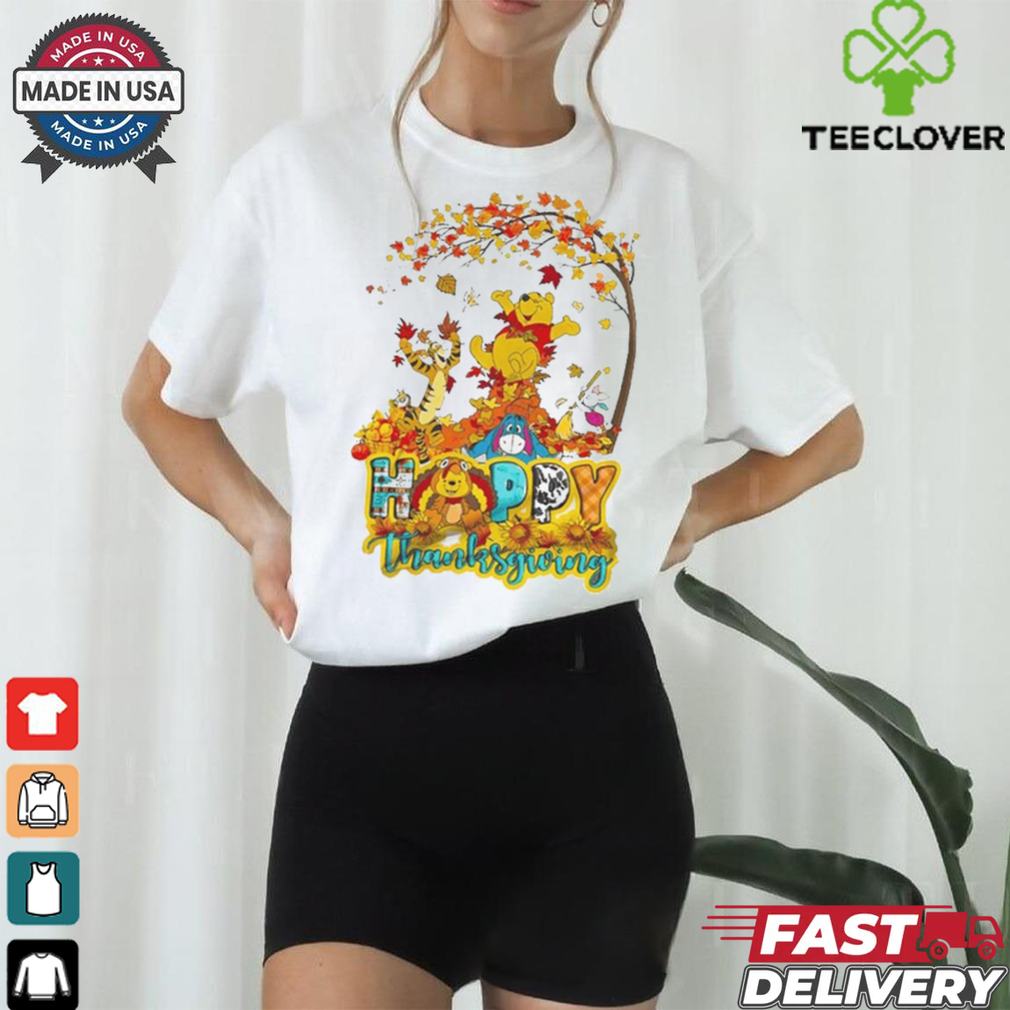Official Winnie The Pooh Celebrating Thanksgiving Day With Friends 2024 Shirt Official Winnie The Pooh Celebrating Thanksgiving Day With Friends 2024 Shirt