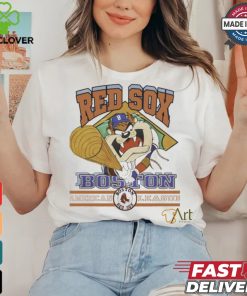 Official Wiseabe Boston Red Sox Baseball With Tasmanian Devil shirt