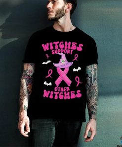 Official Witches Support Other Witches Halloween Witch Breast Cancer Shirt