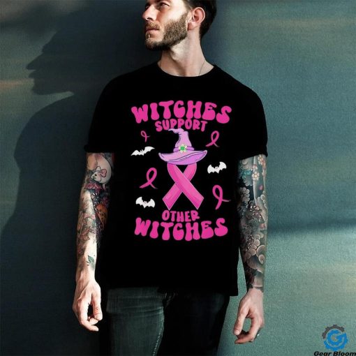 Official Witches Support Other Witches Halloween Witch Breast Cancer Shirt