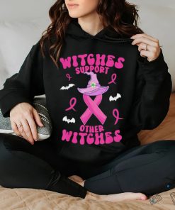 Official Witches Support Other Witches Halloween Witch Breast Cancer Shirt