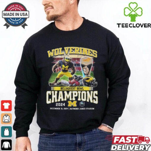 Official Wolverines Reliaquest Bowl Champions 2024 Mascot Shirt