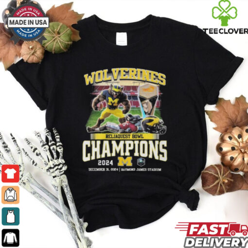 Official Wolverines Reliaquest Bowl Champions 2024 Mascot Shirt