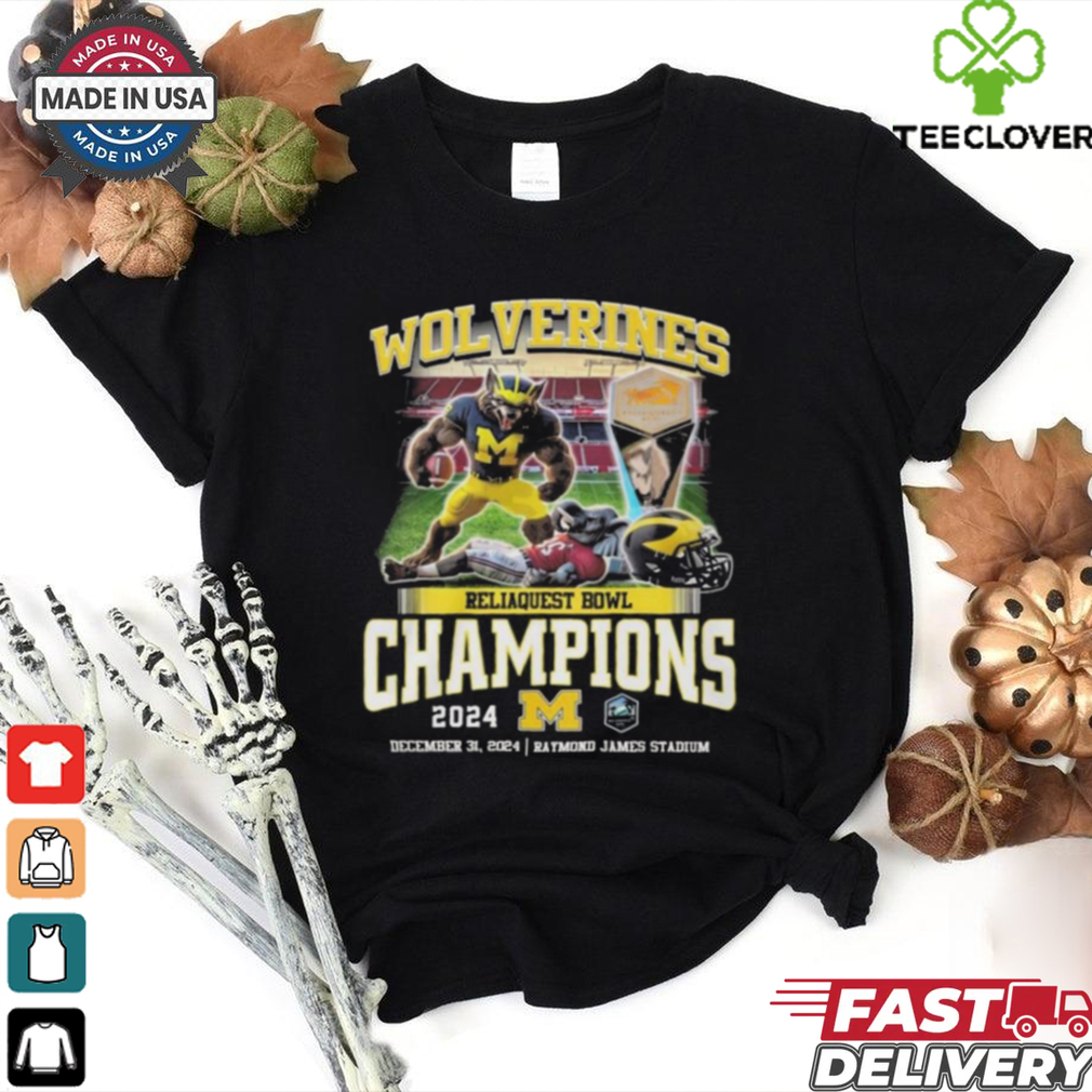 Official Wolverines Reliaquest Bowl Champions 2024 Mascot Shirt Official Wolverines Reliaquest Bowl Champions 2024 Mascot Shirt
